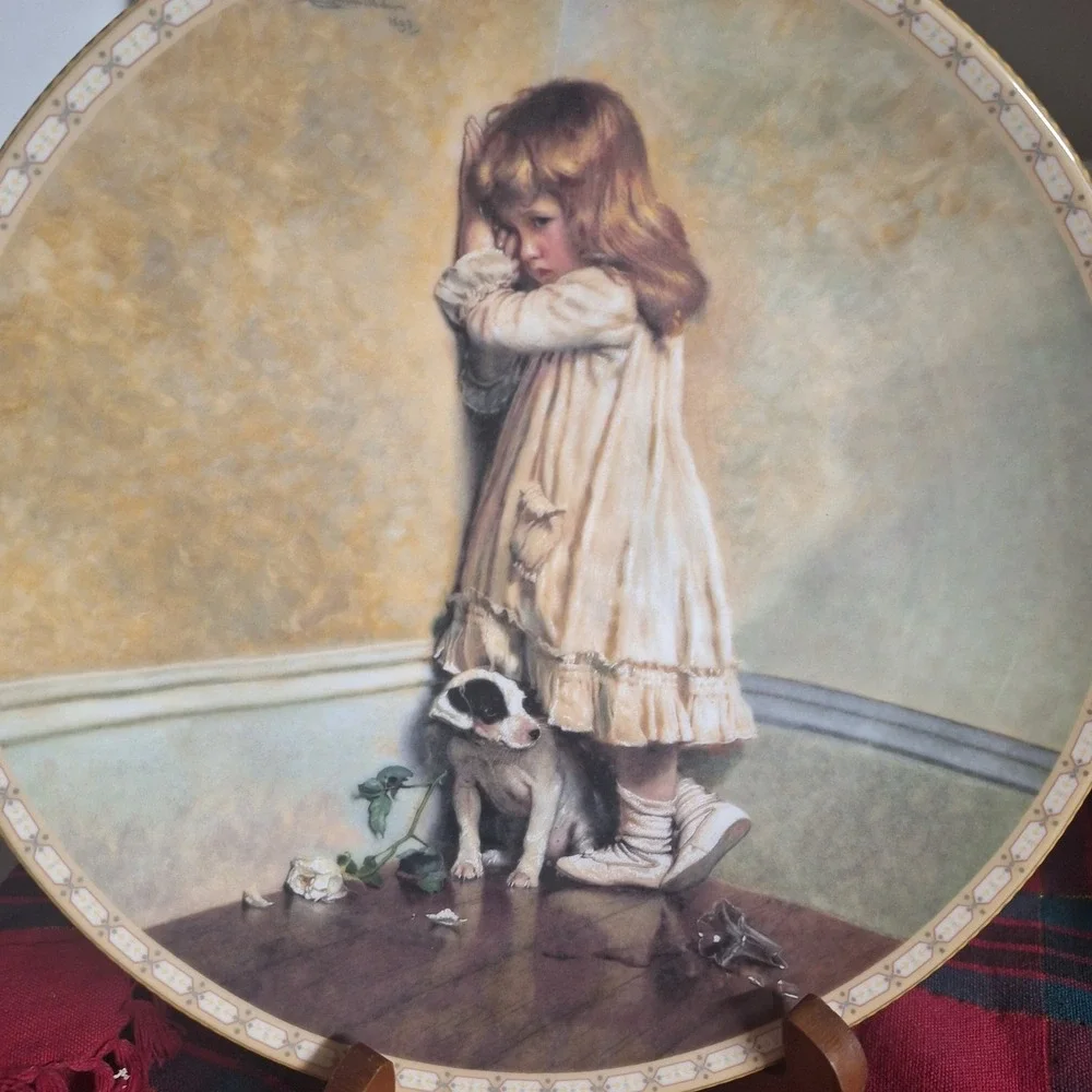 Royal Doulton In Disgrace Plate Charles Burton Barber Victorian Childhood 1991